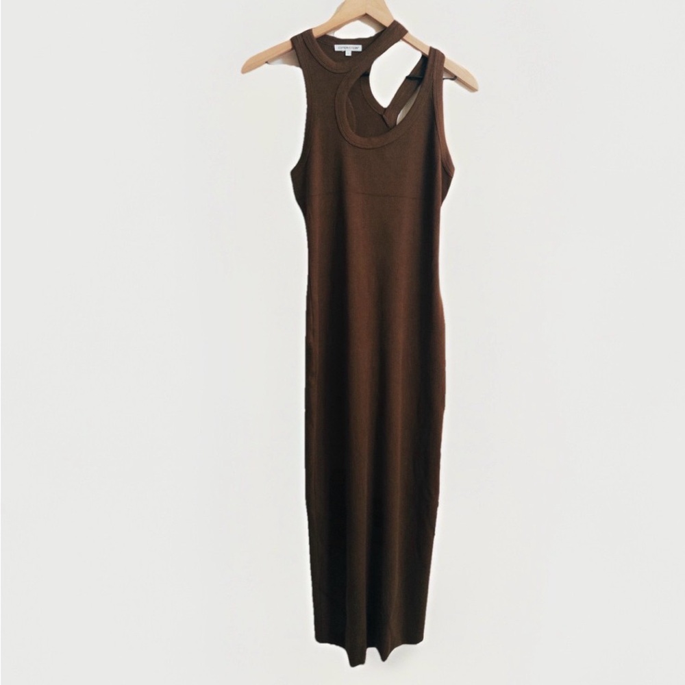 Cotton Citizen Verona Brown Cut Out Dress